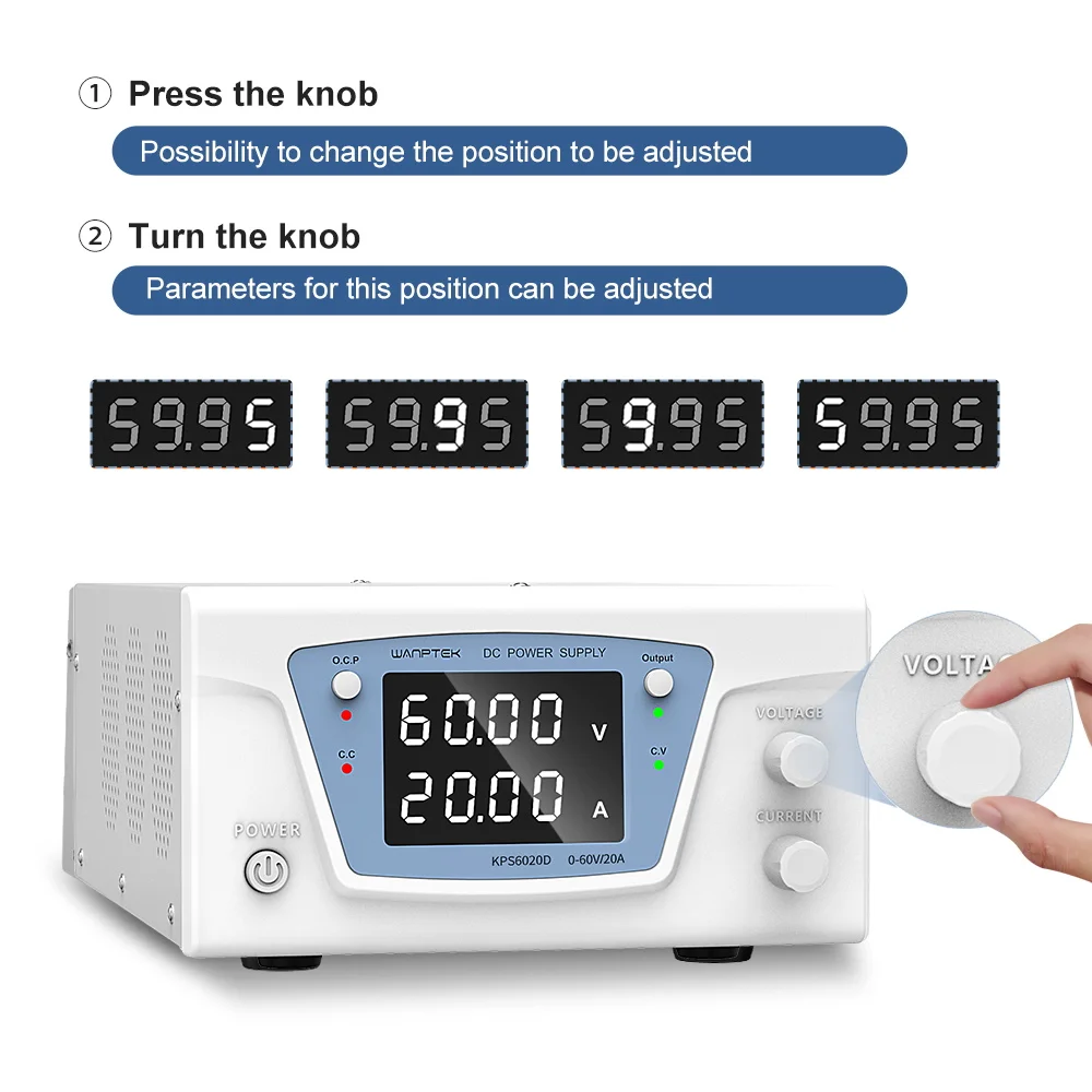 Wanptek RS485/RS232 laboratoir - Programmable Dc Power Supply 60V 10A avis et prix
